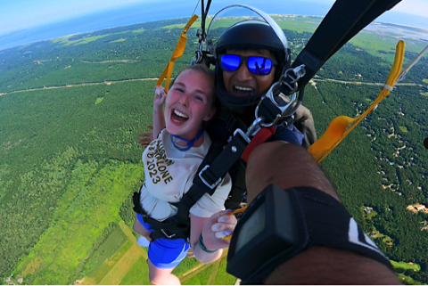 See the best views when you skydive cape cod